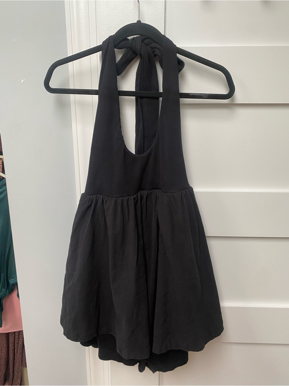 Free People Baja black mini cotton romper dress - Picture 10 of 10